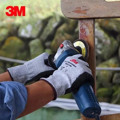 3M手套防切割防刺防滑耐磨丁腈勞保專用干活作業防護手套堅實耐用-爆款