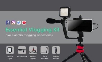YIDA手機攝影套組 手機直播 攝影燈 章魚腳架 攝影棚 LED補光燈 錄影 補光燈 攝影棚燈