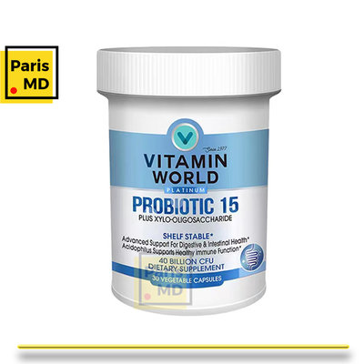 Paris MD💯美國代購 原裝正貨 🆕VITAMIN WORLD PROBIOTIC15益生菌膠囊30顆