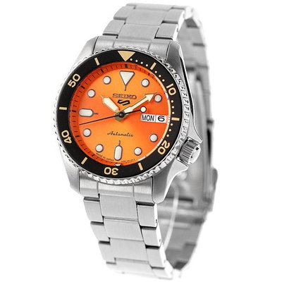 預購 SEIKO SEIKO 5 SBSA231 精工錶 5號 機械錶 38mm 橘色面盤 不鏽鋼錶帶