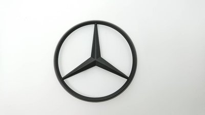 現貨熱銷-易車汽配 賓士 Benz 星標 7公分 改裝 消光黑 後車廂標誌 logo mark