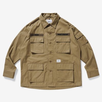 ☆LimeLight☆2021SS WTAPS JUNGLE 02 LS COTTON RIPSTOP 襯衫針筒現貨