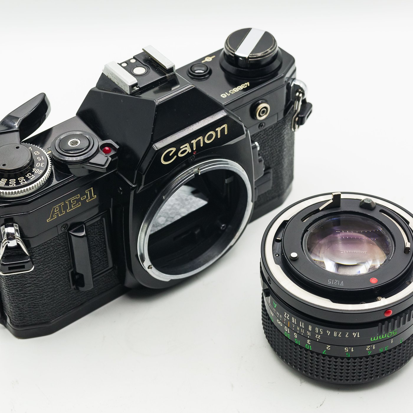 美品)canonAE-1(Black)+FD 50mm F1.4 s.s.c.-