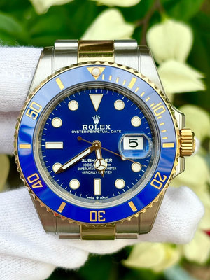 勞力士 ROLEX  型號126613LB  半金藍水鬼 錶徑40mm  3135機芯  2020/OCT  國外AD  ( 售: $47.8萬 )