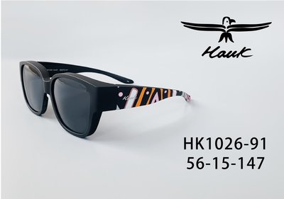 [恆源眼鏡] Hawk HK1026 91 大鏡框 大尺寸 時尚偏光太陽套鏡