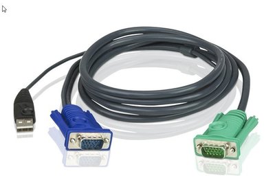ATEN 2L-5203U USB連接線 KVM 連接線3米 USB介面連接線適用CS1708A,CS1716A