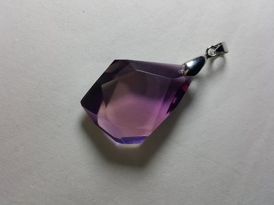 [銀九藝] 天然全美紫黃晶 水晶墬 項鍊墬 (3)