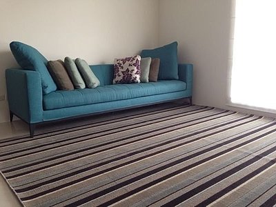 【范登伯格】美的世界條理色寬直條紋進口大尺寸地毯. 賠售出清價4790元含運-200x366cm
