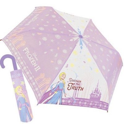 ＊kind親子雜貨＊日本正版 Disney 冰雪奇緣  防風 折疊 雨傘【現貨】