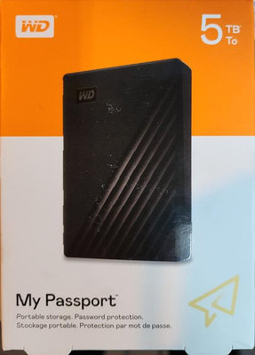 【S03 筑蒂資訊】含稅 WD My Passport 5T 5TB 2.5吋 USB3.0 行動硬碟 外接硬碟