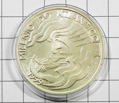 JA114 葡萄牙1999年 千年大西洋 1000 ESC銀幣