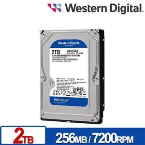 【台中自取】全新 WD WD20EZBX 藍標3.5吋 2TB SATA3 桌機硬碟 3年保固/捷元貨
