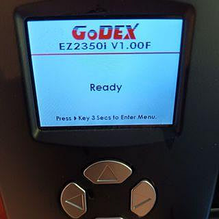 二手九成新【GODEX】台灣精品 科誠EZ-2350i 進階工業型300DPI熱感+熱轉(兩用)印表機條碼機