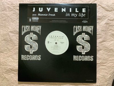 嘻哈饒舌男聲-小鮮肉-走進我生命 12”二手EP黑膠(版） Juvenile – In My Life EP Vinyl