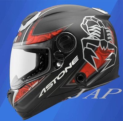 《JAP》ASTONE GT1000F AC9 透明平紅碳纖 雙鏡片雙D扣全罩安全帽🌟送折價卷600元🌟