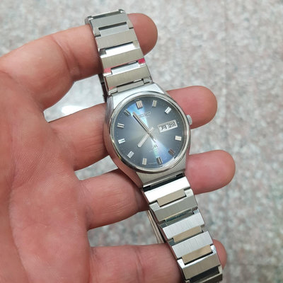 藍寶面＜極品＞日本 SEIKO LM 漂亮美品 老錶 機械錶  35mm/18.5