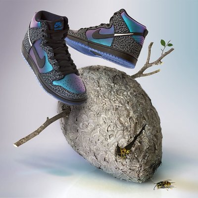 NIKE Nike SB Dunk High Black Sheep Hornet 蜂巢黃蜂代購附驗鞋證明