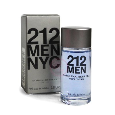 便宜生活館【香水】Carolina Herrera 212 MEN 都會男性淡香水迷你小香 7ML 全新公司貨(可超取)
