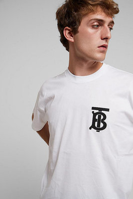 [1985精品服飾]正品BURBERRY TB字母  短袖T恤 男女同款 現貨XL~4XL