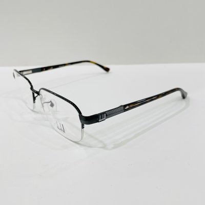 《名家眼鏡》dunhill登喜路日本製紳士款純鈦黑色半框彈簧鏡腳光學鏡框VDH171J 530Y【台南成大店 】