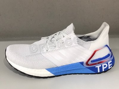 【Dr.Shoes 】Adidas ultraboost 20 城市 台北 編織 慢跑鞋 白藍 FX7816