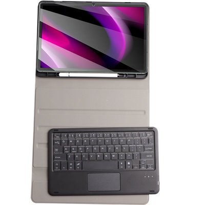 現貨熱銷-適用于三星Galaxy Tab S8保護套帶筆槽鍵盤觸摸板鼠標11英寸平板電腦皮套SM-X700/X706全包