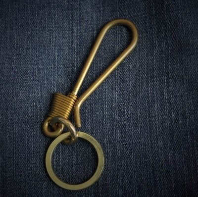 Cover Taiwan 官方直營 繞線 黃銅 純銅 鑰匙圈 鑰匙扣 皮帶扣 褲鍊配件 復古 美式 哈雷 重機 BWS