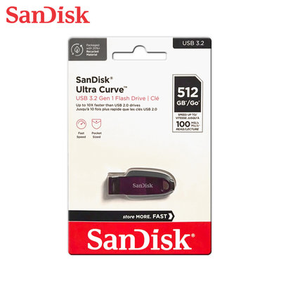 SANDISK 512G Ultra Curve CZ550 USB3.2 隨身碟 公司貨(SD-CZ550-512G)