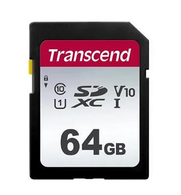 Transcend 創見 SD64G SDXC UHS-I U1 記憶卡(TS64GSDC300S) 台灣製造64G記憶卡