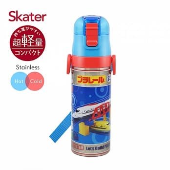 日本Skater不鏽鋼保溫保冷直飲水壺（470ml)鐵道王國N700S