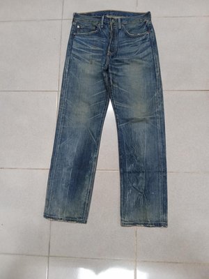 (二手衣物)Levi's501刷舊款排釦牛仔褲(W32)（B904）