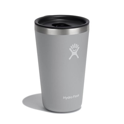 【Hydro Flask】16oz 473ml 保溫隨行杯 (粉灰) 滑蓋咖啡杯 保溫杯 保冷杯 保溫瓶 TUMBLER
