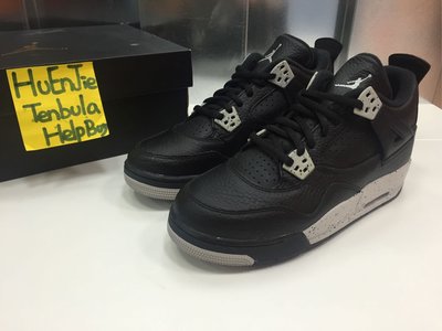 Nike Air Jordan 4 Retro BG Oreo 719864-010 全新 正品 大童鞋 黑白色 現貨