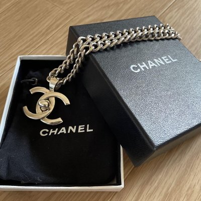 Chanel vintage香奈兒復古中性款經典書包釦古董項鍊 項鏈