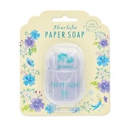 ST小旺鋪  日本進口Paper Soap  茉莉花香味紙肥皂  攜帶型  口袋紙香皂  ペーパーソープ  紙肥皂