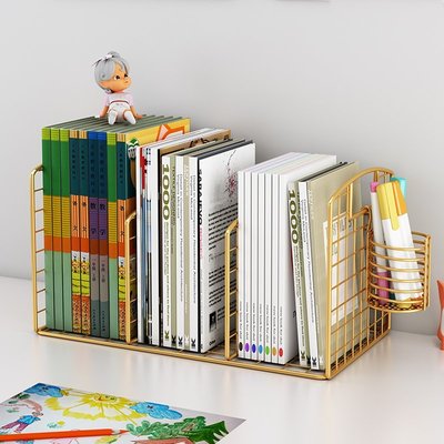 【熱賣精選】書架兒童桌面置物架學生桌上書架小型書柜書桌上的分層
