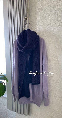 轉賣Bonjourdog130 九成新Lanvin紫色系毛料圍巾日本製