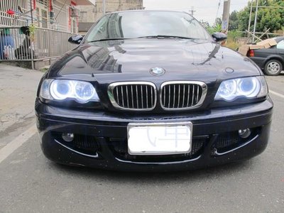 寶馬 BMW CCFL天使眼 E46 尺寸131MM/146MM 半圓光圈CCFL光圈 白光 非(HID 5050 LED SMD)