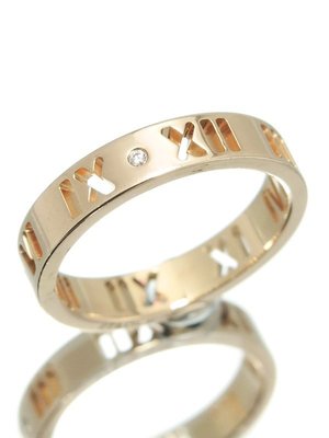 [稀有婚戒#8]Tiffany&amp;Co Atlas pierced 玫瑰金 鑽石婚戒 戒指