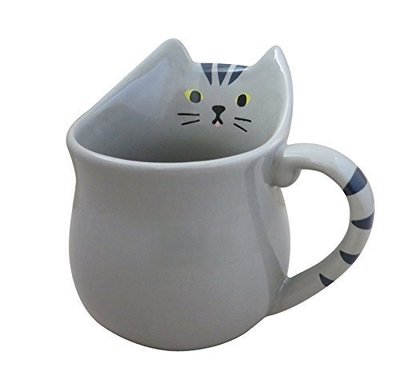 《齊洛瓦鄉村風雜貨》日本雜貨zakka 日本正版 日本DECOLE 立體貓咪馬克杯 虎斑貓咪杯