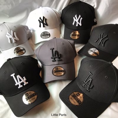 【熱賣下殺】 New Era NY 9Forty 老帽 LA 棒球帽 彎帽 黑色 白色 洋基 道奇 MLB 奶茶色