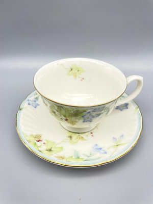 日本回流 精品瓷器 hoya豪雅 咖啡杯套裝 花卉咖啡杯