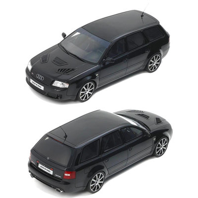 車模 仿真模型車OTTO 奧迪 RS6 CLUBSPORT MTM 1:18 樹脂 收藏 擺件 汽車模型 黑