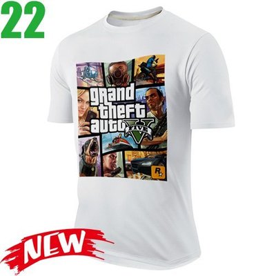 【俠盜獵車手5 Grand Theft Auto V】短袖遊戲T恤(7種款式) 任選4件以上每件400元免運費【賣場二】