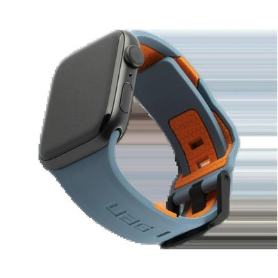 UAG 適用於Apple Watch 42-44mm 錶帶 iWatch1 2 3 4 5 6矽膠手錶帶 原廠材質防汗