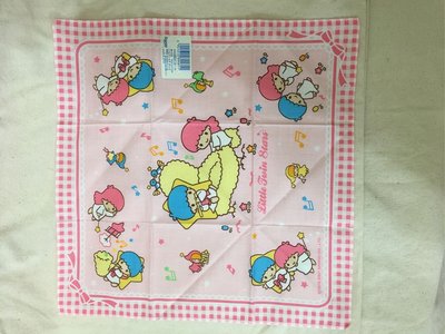 日本 三麗鷗 sanrio ~ Hello Kitty 雙子星 KIKILALA 手帕 (早期/絕版)