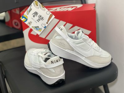 慶豐體育👟 Nike Waffle Debut 解構 小SACAI 白色 DH9523-100 女 增高 全白