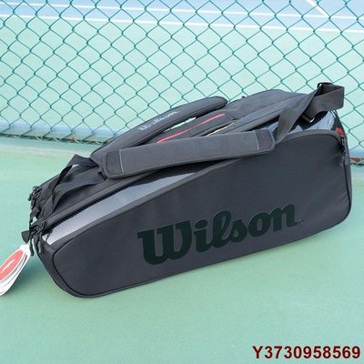 【熱賣精選】【 】網球包 羽球包正品Wilson威爾勝6/9支裝網球包費德勒男女等肩手提威爾森法網款