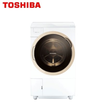 本月特價1台【東芝】12KG 變頻洗脫烘滾筒洗衣機《TWD-DH130X5TA》(含基本安裝)