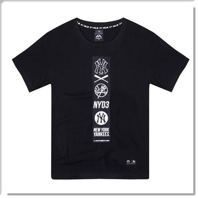 【ANGEL NEW ERA】MLB NY 紐約洋基 潮流圖騰 流行短T T恤 經典黑 休閒 Majestic
